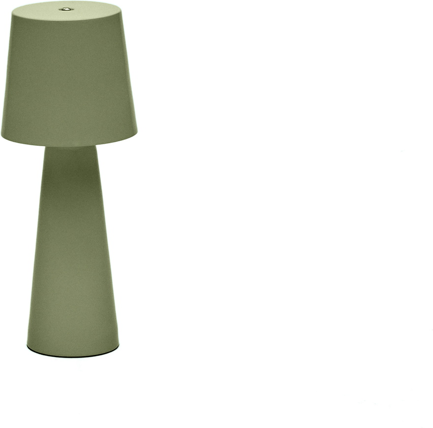 Bærbar bordlampe Kave Home Arenys IP54 LED grøn med USB-opladning Bærbar bordlampe Kave Home Arenys IP54 LED grøn med USB-opladning