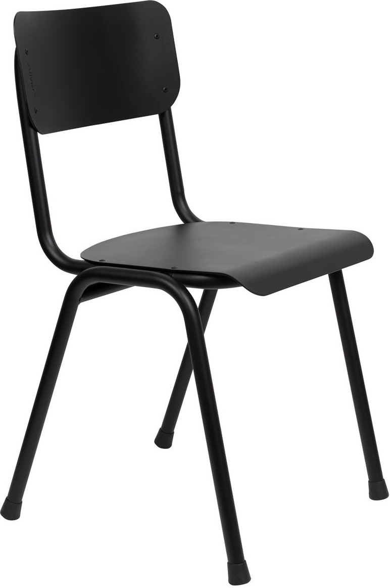Spisebordsstol Zuiver Back udendørs havestol antracit metal aluminium stabelbar Spisebordsstol Zuiver Back udendørs havestol antracit metal aluminium stabelbar