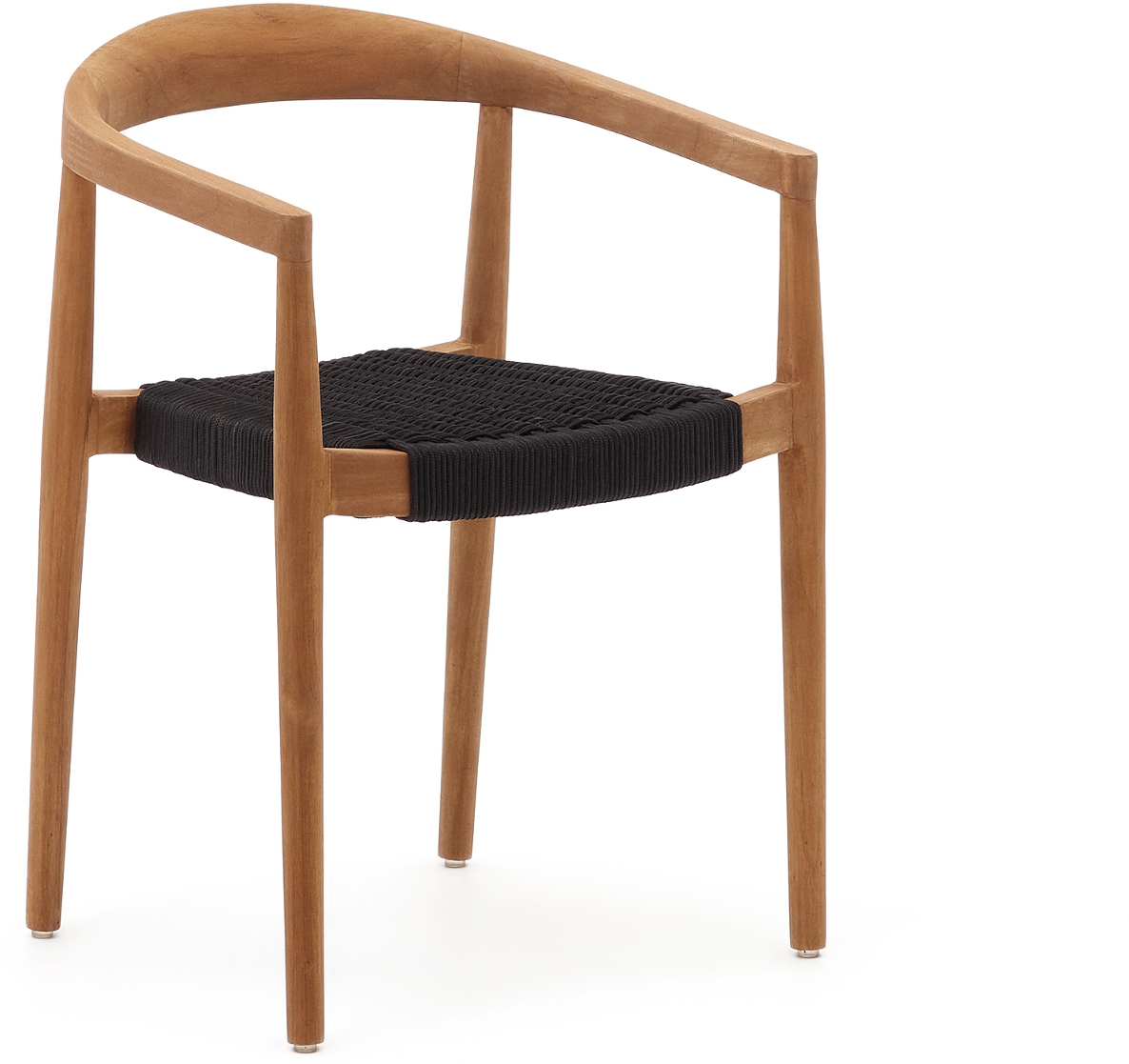 Udendørs spisebords- og havestol med armlæn Kave Home Ydalia teak/UV-reb rustik kolonial Udendørs spisebords- og havestol med armlæn Kave Home Ydalia teak/UV-reb rustik kolonial