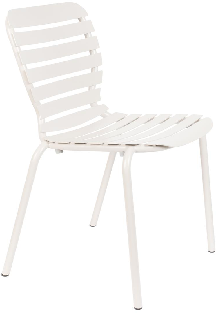 Udendørs spisebordsstol/havestol Zuiver Vondel i offwhite aluminium Udendørs spisebordsstol/havestol Zuiver Vondel i offwhite aluminium