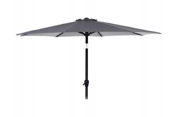 Alu parasol med tilt – Ø 3 meter – Grå Alu parasol med tilt – Ø 3 meter – Grå