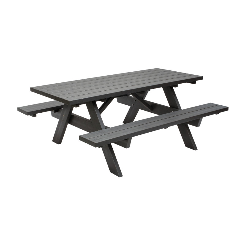 Hortus A-model bord-/bænkesæt 175 x 148 x 72 cm – antracitgrå Hortus A-model bord-/bænkesæt 175 x 148 x 72 cm – antracitgrå