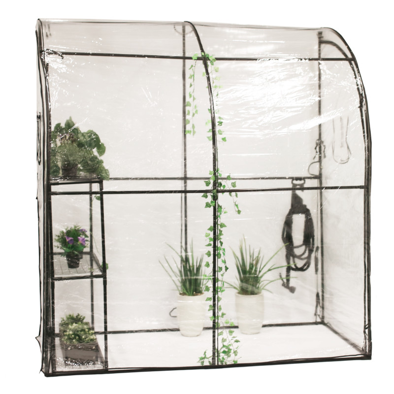 Hortus vægdrivhus i plast – 215 x 100 x 200 cm – Transparent Hortus vægdrivhus i plast – 215 x 100 x 200 cm – Transparent